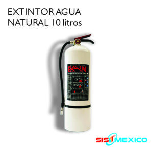 Extintor Portátil de Agua Natural 10 Lt