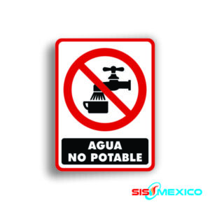 Señalamiento Agua No Potable