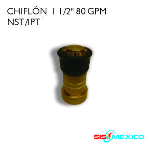 Chiflón de 1-1/2" IPT o NST de 80 GPM