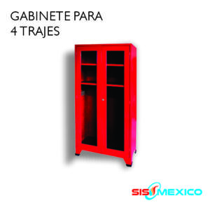 Gabinete para 4 Trajes de Bombero