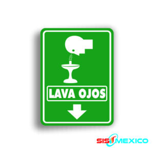 Señalamiento Lava Ojos