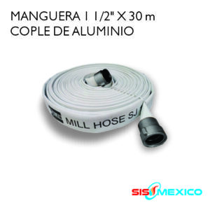 Manguera contra Incendio 1-1/2" x 30 mt SJ Aluminio