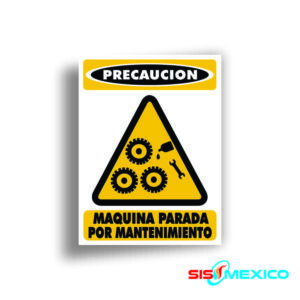 Señalamiento Máquina parada por Mantenimiento