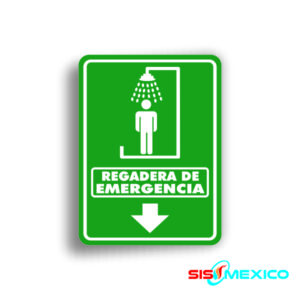 Señalamiento Regadera de Emergencia