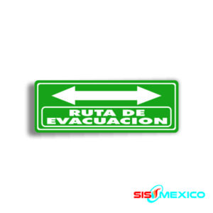 Señalamiento Ruta de Evacuación (doble flecha)