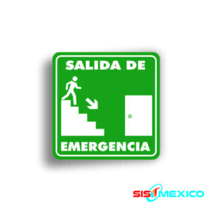 Señalamiento Salida de Emergencia Escalera (derecha)