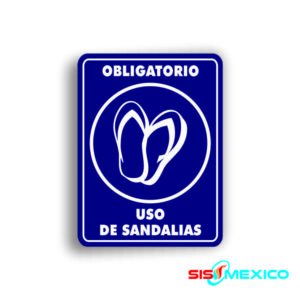 Señalamiento Uso de Sandalias