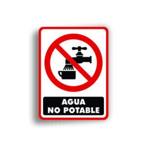 Señalamiento Agua No Potable