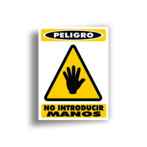 Señalamiento No Introducir Manos