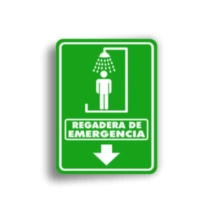 Señalamiento Regadera de Emergencia