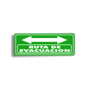 Señalamiento Ruta de Evacuación (doble flecha)