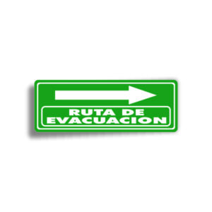 Señalamiento Ruta de Evacuación (derecha)