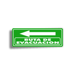 Señalamiento Ruta de Evacuación (izquierda)